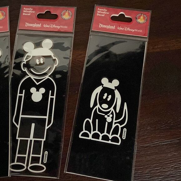 Disney Parks Authentic Family Window Decal: Girl boy mom dad dog Mickey Ears - Picture 3 of 6